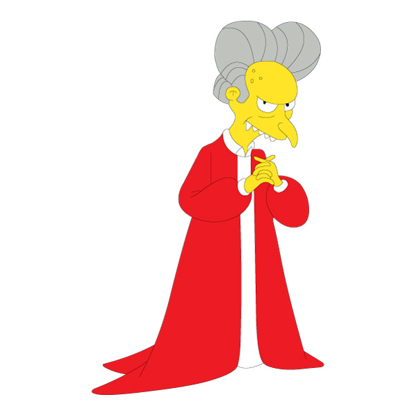 Dracula Mr. Burns Scheming Pose Full Body Vector AI EPS SVG PNG vector illustration