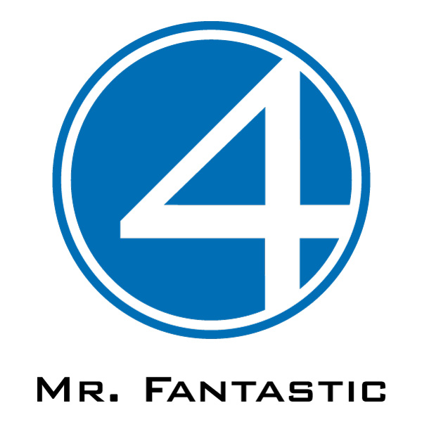 Fantastic Four Mr. Fantastic Logo Flat Design Vector PNG Download vector illustration