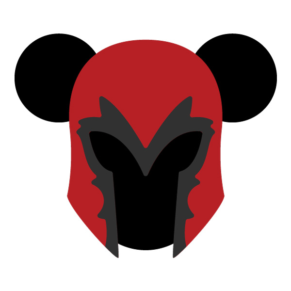 Front Facing Flat Design Mickey Mouse Magneto Helmet Vector PNG Download vector illustration