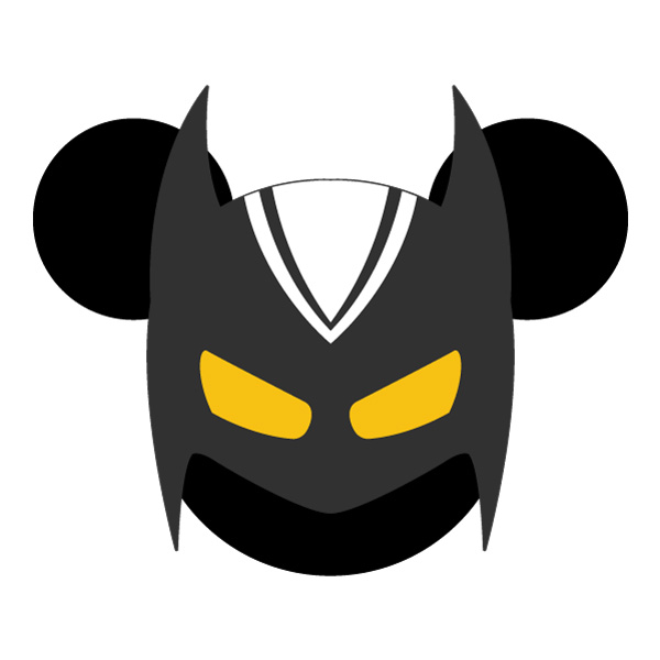Front Facing Mickey Mouse Wolverine Mask Head Flat Vector PNG Download vector illustration