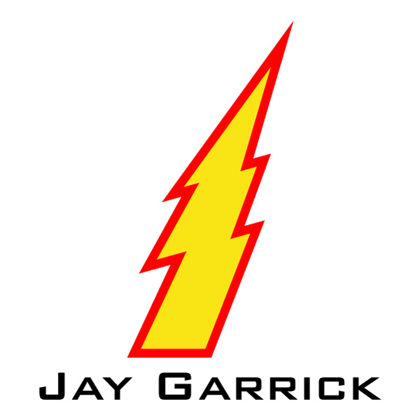 Jay Garrick Lightning Bolt Logo Flat Design Vector PNG Download vector illustration