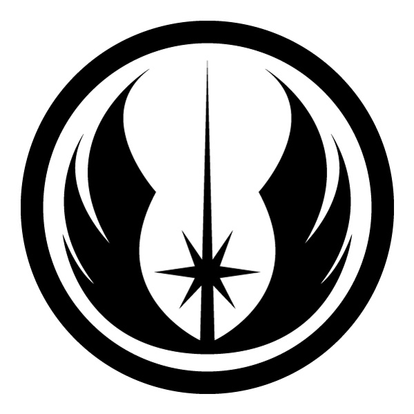 Jedi Order Crest Flat Design Star Wars Logo Vector PNG Download vector illustration