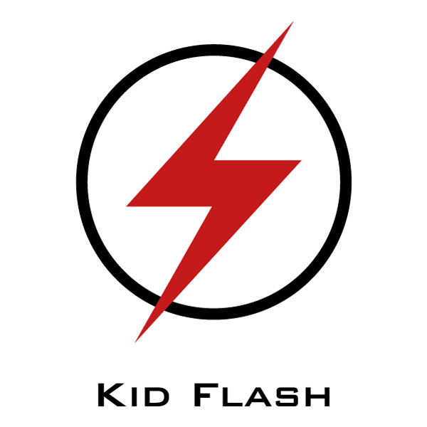 Kid Flash Logo Symbol Flat Design Vector AI EPS SVG PNG Download vector illustration