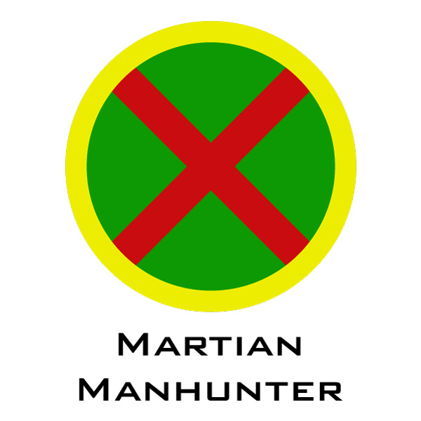 Martian Manhunter Emblem Flat Design Vector PNG Download vector illustration