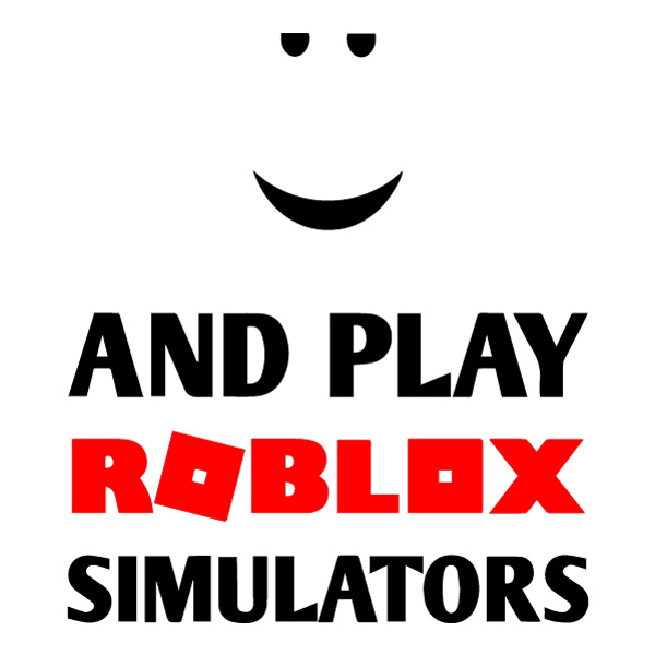 Roblox Smiley Face And Play Roblox Simulators Typography Vector PNG Download vector illustration