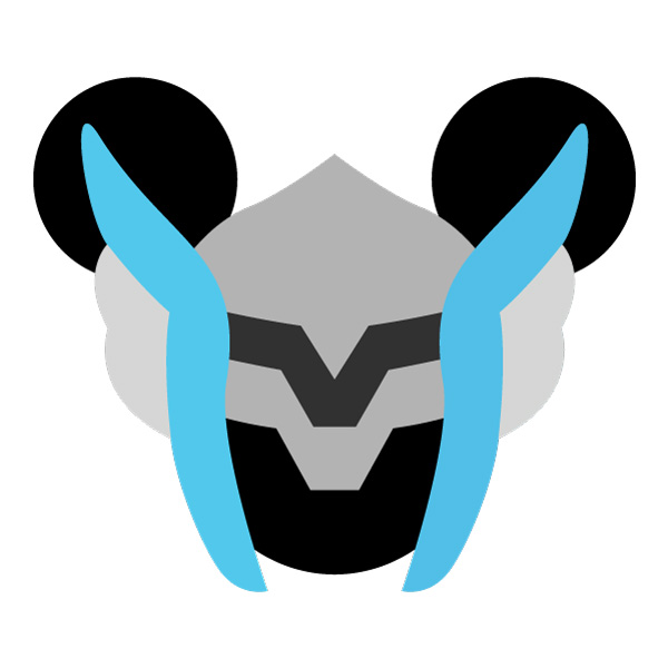 Thor Mickey Mouse Head Icon Flat Design Vector SVG PNG vector illustration