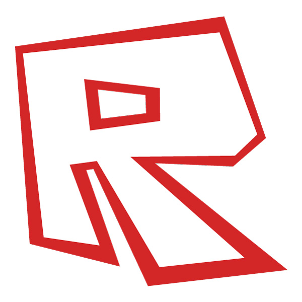 Tilted Roblox R Logo Outline Vector PNG Download vector illustration